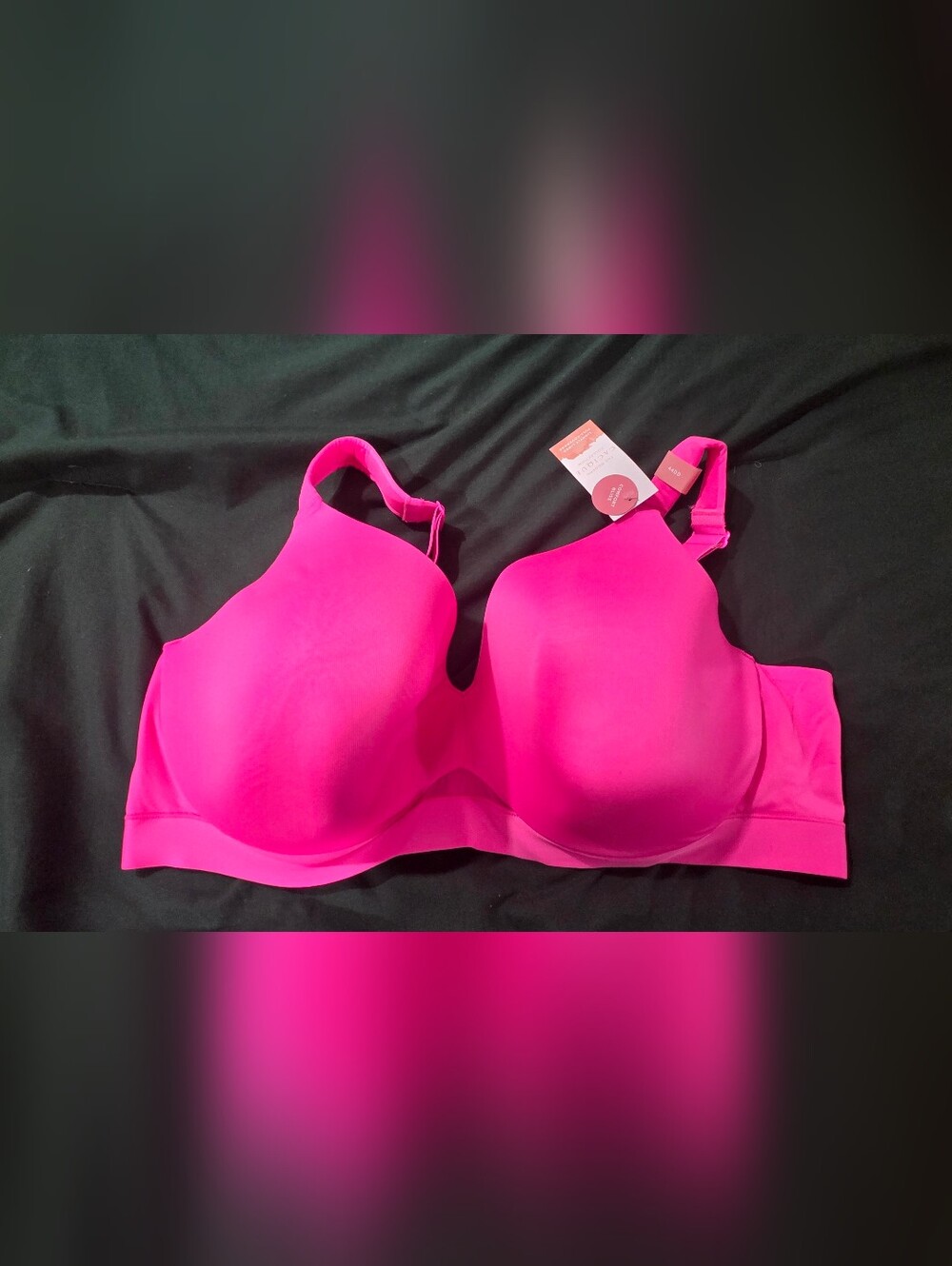 Cacique Hot Pink Smooth T-Shirt Bra